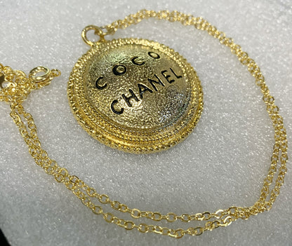 CHANEL Gold Necklace with Iconic COCO Logo