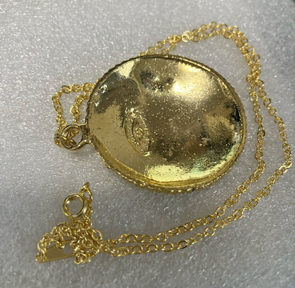 CHANEL Gold Necklace with Iconic COCO Logo