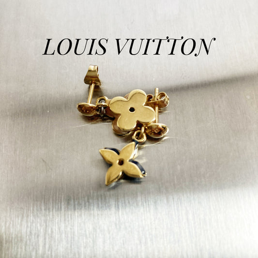 Louis Vuitton Flower Motif Earrings