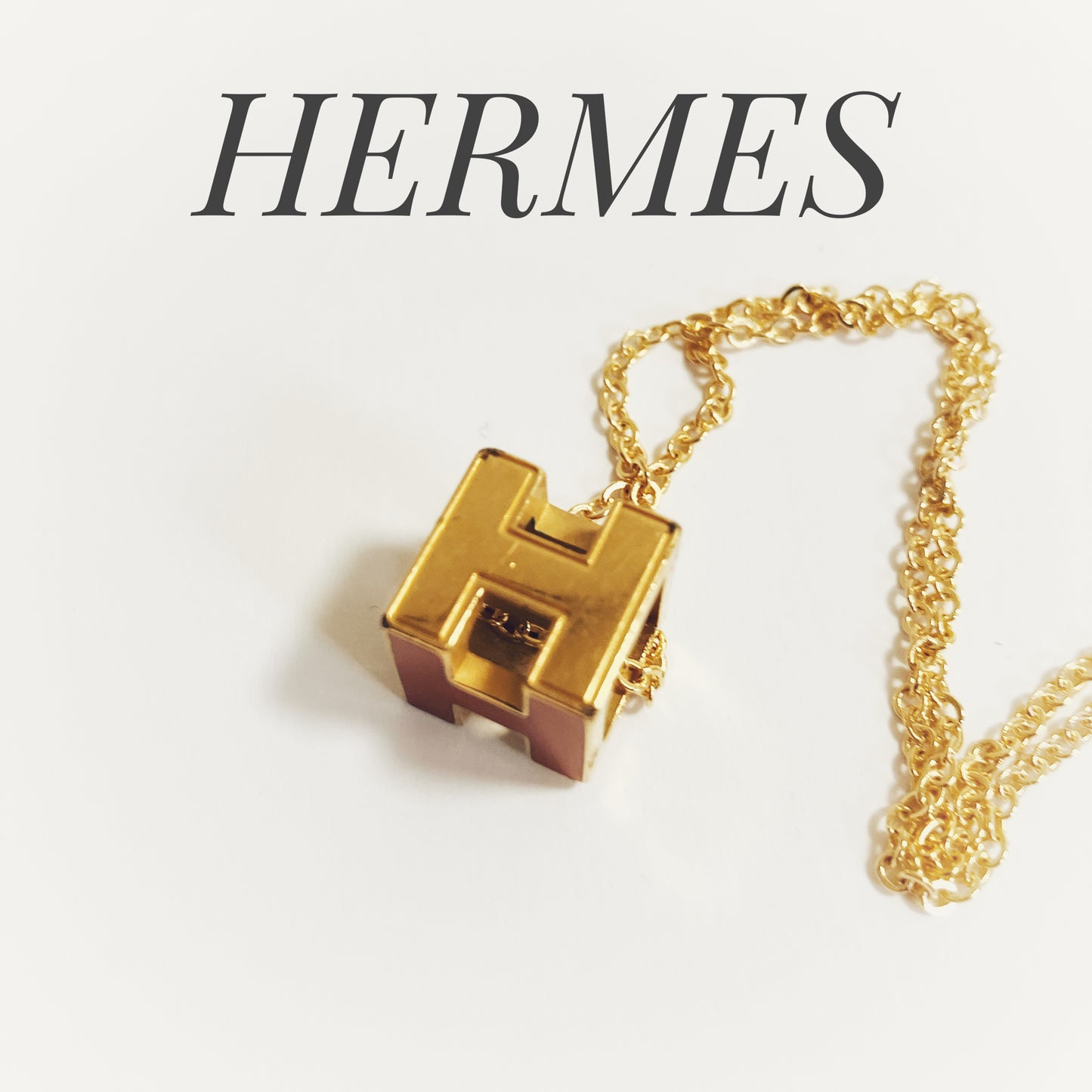 HERMES H cube Neckless